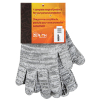SAM663R Gants tricot&eacute;s &agrave; pois, Poly/coton, Un c&ocirc;t&eacute;, Calibre 7, Grand
