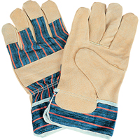 SAO156R Gants d'ajusteur &agrave; confort sup&eacute;rieur, Grand, Paume en Cuir de porc refendu, Doublure en Coton