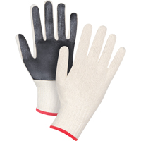 SAP211 Gants en tricot &agrave; paume enduite, Poly/coton, Un c&ocirc;t&eacute;, Calibre 7, Petit