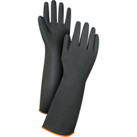 Heavyweight Chemical-Handling Gloves, Size 9, 18" L, Rubber Latex, 30-mil SAP221R | Zenith Safety Products