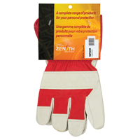 SAP222R Gant d'ajusteur confortable de premi&egrave;re qualit&eacute; r&eacute;sistant &agrave; l'abrasion, Grand, Paume en Cuir fleur de porc, Doublure en Coton