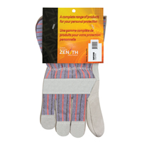 Premium Patch Palm Fitters Gloves, Large, Split Cowhide Palm, Cotton Inner Lining SAP225R | Zenith Safety Products