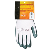 Lightweight Coated Gloves, 2X-Large, Nitrile Coating, 13 Gauge, Polyester Shell SAP355R | Zenith Safety Products