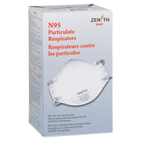 Respirateur contre les particules, N95, Certifié NIOSH, Moyen/grand SAS497 | Zenith Safety Products
