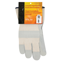 Double-Palm Fitters Gloves, Large, Split Cowhide Palm, Cotton Inner Lining SD604R | Zenith Safety Products