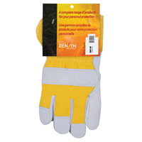 Winter-Lined Fitters Gloves, Large, Split Cowhide Palm, Boa Inner Lining SD614R | Zenith Safety Products