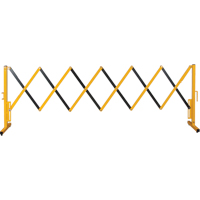 SDK990 Barri&egrave;re extensible, 37" h x 11' lo, Noir/Jaune