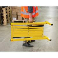 Expandable Barrier, 37" H x 11' L, Black/Yellow SDK990 | Zenith Safety Products