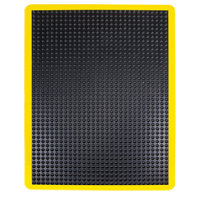 SDL858 Anti-Fatigue Dome Matting, Bubbled, 2' x 3' x 1/2", Black, Rubber