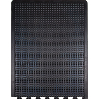 SDL861 Anti-Fatigue Dome Matting, Bubbled, 3' x 4' x 1/2", Black, Rubber