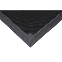 SDL873 Foot Sanitizing Matting, Rubber, 2-2/3' W x 3-1/4' L x 2-1/2" Thick, Black