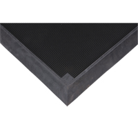 Foot Sanitizing Matting, Rubber, 2-2/3' W x 3-1/4' L x 2-1/2" Thick, Black SDL873 | Zenith Safety Products