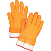 Winter-Lined Chemical-Resistant Gloves, Size 9, 10" L, PVC, Foam Fleece Inner Lining, Heavy Weight SDN592R | Zenith Safety Products