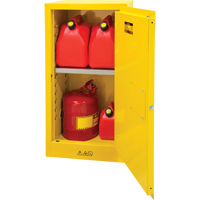 Flammable Storage Cabinet, 16 gal., 1 Door, 23" W x 44" H x 18" D SDN643 | Zenith Safety Products