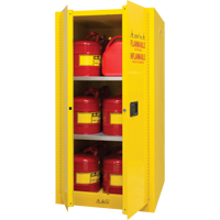 Flammable Storage Cabinet, 60 gal., 2 Door, 34" W x 65" H x 34" D SDN648 | Zenith Safety Products