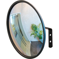 Convex Mirror with Bracket, Indoor/Outdoor, 12" Diameter SDP505 | Zenith Safety Products