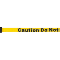 Tape Cassettes for Build-Your-Own Crowd Control Barriers, Caution Do Not Enter, 7', Yellow Tape SEB179 | Zenith Safety Products