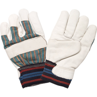 Abrasion-Resistant Winter-Lined Work Gloves, Large, Grain Cowhide Palm, Cotton Fleece Inner Lining SEB613R | Zenith Safety Products