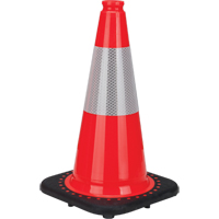 Premium Traffic Cone, 18", Orange, 6" Reflective Collar(s) SEB770 | Zenith Safety Products