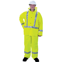 SEC310 RZ900 Premium Traffic Rain Suit, Small, High Visibility Lime-Yellow
