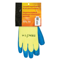 High Visibility Coated Gloves, 8, Rubber Latex Coating, 7 Gauge, Acrylic Shell SEC798R | Zenith Safety Products