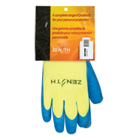 High Visibility Coated Gloves, 9, Rubber Latex Coating, 7 Gauge, Acrylic Shell SEC799R | Zenith Safety Products