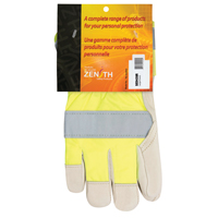 Gants d'ajusteur orange haute visibilité à chaleur supérieure, Grand, Paume en Cuir fleur de vache, Doublure en Thinsulate<sup>MC</sup> SED428R | Zenith Safety Products