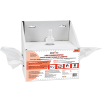Disposable Lens Cleaning Station, Cardboard, 8" L x 4" D x 8" H SEE380 | Zenith Safety Products