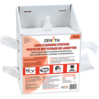 Disposable Lens Cleaning Station, Cardboard, 8" L x 5" D x 12-1/2" H SEE382 | Zenith Safety Products