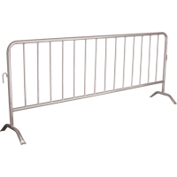 Barrière portative, Emboîtables, 102" lo x 40" h, Argent SEE395 | Zenith Safety Products