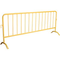 Barrière portative, Emboîtables, 102" lo x 40" h, Jaune SEE396 | Zenith Safety Products