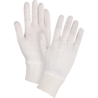 SEE789 Gants d'inspection de poids moyen, Poly/coton, Poignet Poignet en tricot, Dames