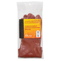 SEE805R Gants rouges &agrave; fini doux r&eacute;sistants aux produits chimiques, Taille 9, 14" lo, PVC, Doublure en Interlock, Poids lourd
