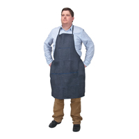 Apron, Cotton, 38" L x 28" W, Blue SEE851R | Zenith Safety Products
