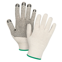 Lightweight Dotted String Knit Gloves, Poly/Cotton, Single Sided, 7 Gauge, Medium SDS945 | Zenith Safety Products