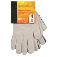 SEE941R Gants tricot&eacute;s de poids lourd, Poly/coton, Un c&ocirc;t&eacute;, Calibre 7, Grand