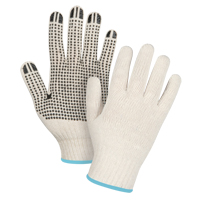 Lightweight Dotted String Knit Gloves, Poly/Cotton, Single Sided, 7 Gauge, X-Large SDS947 | Zenith Safety Products