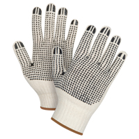 Heavyweight Double-Sided Dotted String Knit Gloves, Poly/Cotton, Double Sided, 7 Gauge, Large SEE945 | Zenith Safety Products