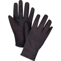 Jersey Gloves, Large, Brown, Red Fleece, Slip-On SEE949 | Zenith Safety Products