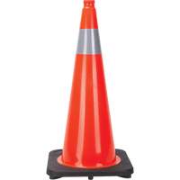 Traffic Cone, 28", Orange, 4" Reflective Collar(s) SEF027 | Zenith Safety Products