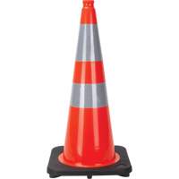 Traffic Cone, 28", Orange, 4" & 6" Reflective Collar(s) SEF028 | Zenith Safety Products