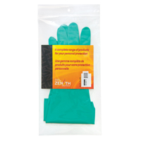 Diamond-Grip Chemical-Resistant Gloves, Size 10, 13" L, Nitrile, Flock-Lined Inner Lining, 13-mil SEF086R | Zenith Safety Products