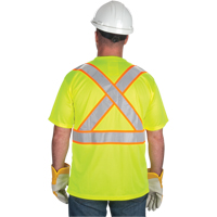 T-shirt conforme à la CSA, Polyester, Moyen, Jaune lime haute visibilité SEF109 | Zenith Safety Products