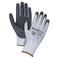Seamless Stretch Cut-Resistant Gloves, Size 9, 13 Gauge, Polyurethane Coated, HPPE Shell, EN 388 Level 5 SEF168R | Zenith Safety Products