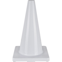 Cône de couleur pour la signalisation, 18", Blanc SEH135 | Zenith Safety Products