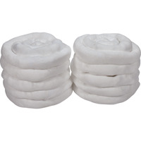 SEH955 Remblais tubulaire absorbant, Huile seulement, Absorption 45 gal., 3" la x 10' lo, Pqt de 10