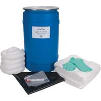 SHP053 Trousse de lutte contre les d&eacute;versements pour &eacute;tabli, Huile seulement, Baril, Absorbance de 30 gal. US