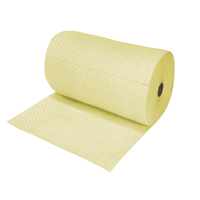 SEI973 Rouleaux absorbants en fibres fines de calibre industriel, Lourd, 150' lo x 30" la, Absorption 70 gal.