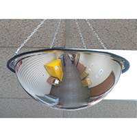 360° Dome Mirror, Full Dome, Open Top, 20" Diameter SEJ875 | Zenith Safety Products