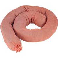 SEJ941 Remblais tubulaires absorbants, Mati&egrave;res dangereuses, Absorption 40 gal., 3" la x 4' lo, Pqt de 25